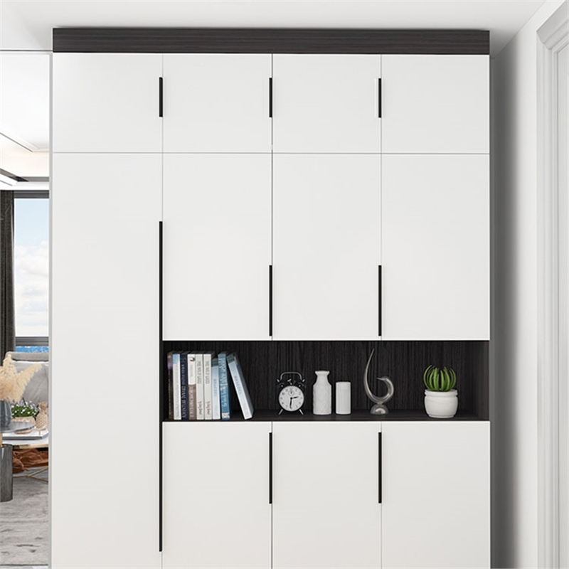 衣柜门隐形拉手的好长款现代简约高档黑色金色橱柜抽屉封边门把手极简