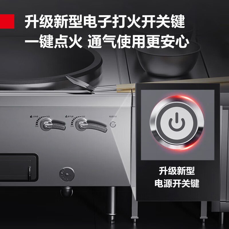 德玛仕 SDGT45/90-A特征GSDZ-2Y100(含安装)商用电磁炉 100cm双头电磁大炒锅 201面板 天然气