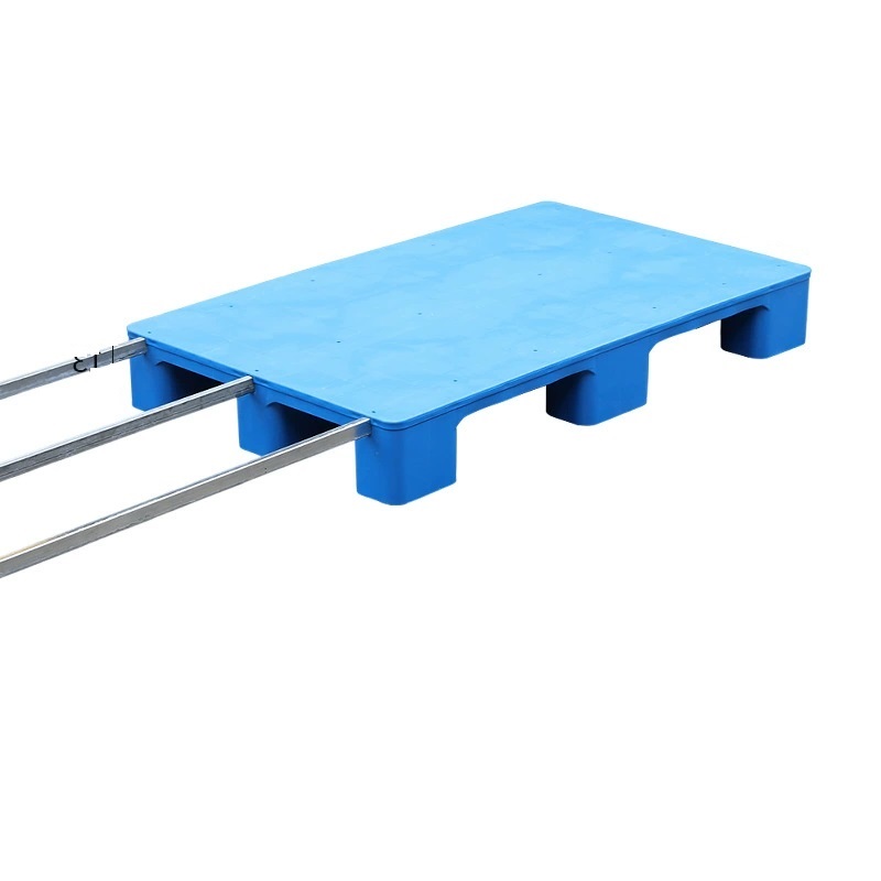 宁储 塑料托盘 平板九脚托盘 100*60*14cm+3钢 张高清大图