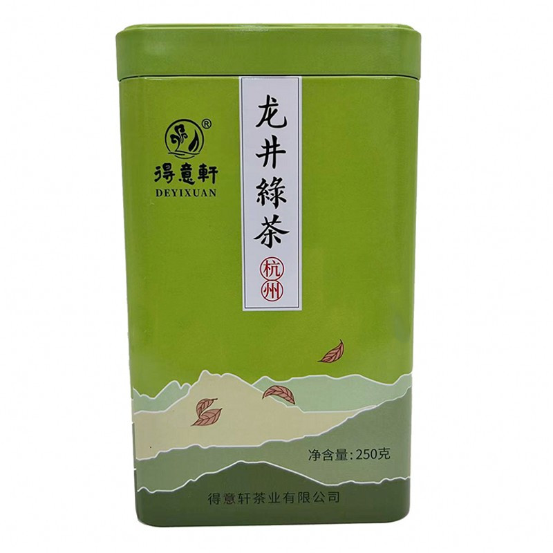 得意轩 新茶龙井绿茶 250克 罐装