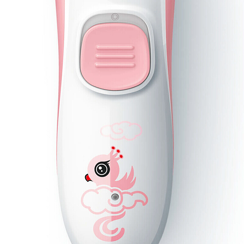 飞利浦(Philips)儿童理发器 浅粉色 婴儿家用电推剪理 安全陶瓷刀头 全身水洗 HC1089/15