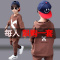 [促销]童装男童套装秋装2018新款中大童韩版卫衣两件套春秋儿童帅气潮衣