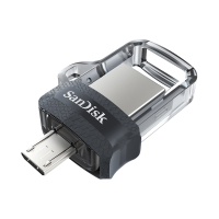 闪迪(Sandisk)128GB U盘 酷捷 高速手机电脑两用双接口OTG内存扩容 灰色