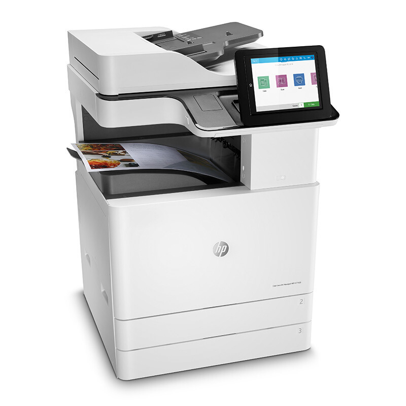 HP惠普LaserJet MFP E77428dn A3彩色激光数码复合机打印复印扫描一体机自动双面 彩色激光打印机复印机 自动双面打印机双面复印机高清大图