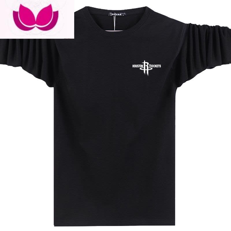 七斓男士长袖T恤秋衣大码男士卫衣圆领打底衫潮流宽松t恤图片