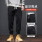 男士休闲裤潮牌秋季新款哈伦长裤2023春秋新款黑色束脚工装裤子男
