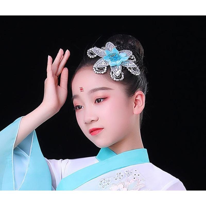 粉红色2 六一儿童节头饰女童女宝宝表演发饰舞蹈演出头花发绳头饰品拍照
