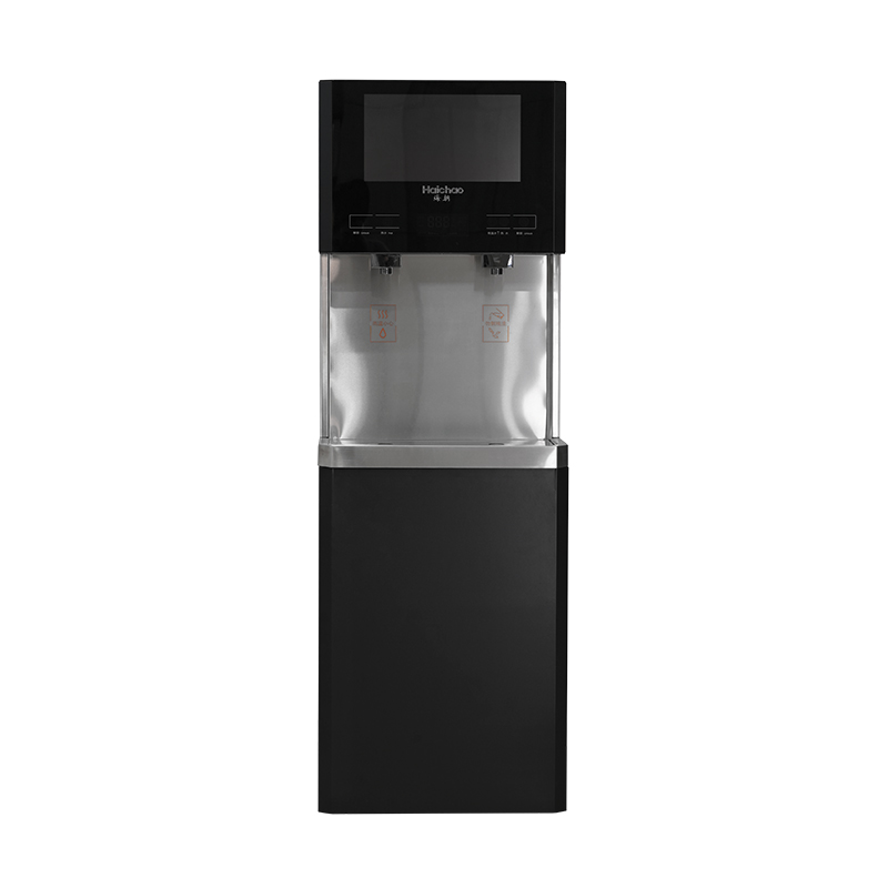 海朝（Haichao）智能商用净饮水一体机HRO-M600-H32D物理杀菌功能彩屏内容可选择企业宣传