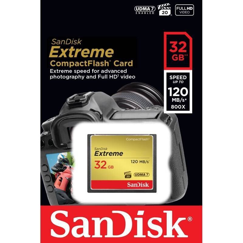 [免邮]闪迪9SanDisk)32G CF卡 800X 120M/S 高速存储卡CF卡单反相机内存卡 上海金童