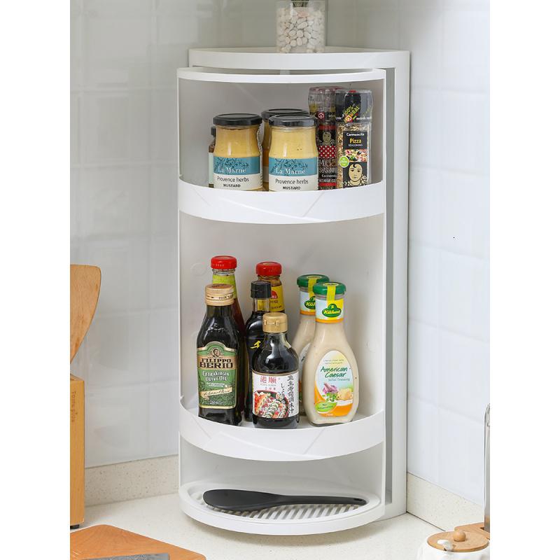 家柏饰(CORATED)卫生间置物架旋转柜免打孔壁挂浴室三角架厕所墙角洗漱台收纳 白[大号]高清大图