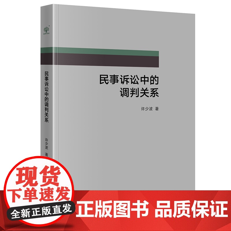 正版 民事诉讼中的调判关系 许少波 著 法律出版社高清大图