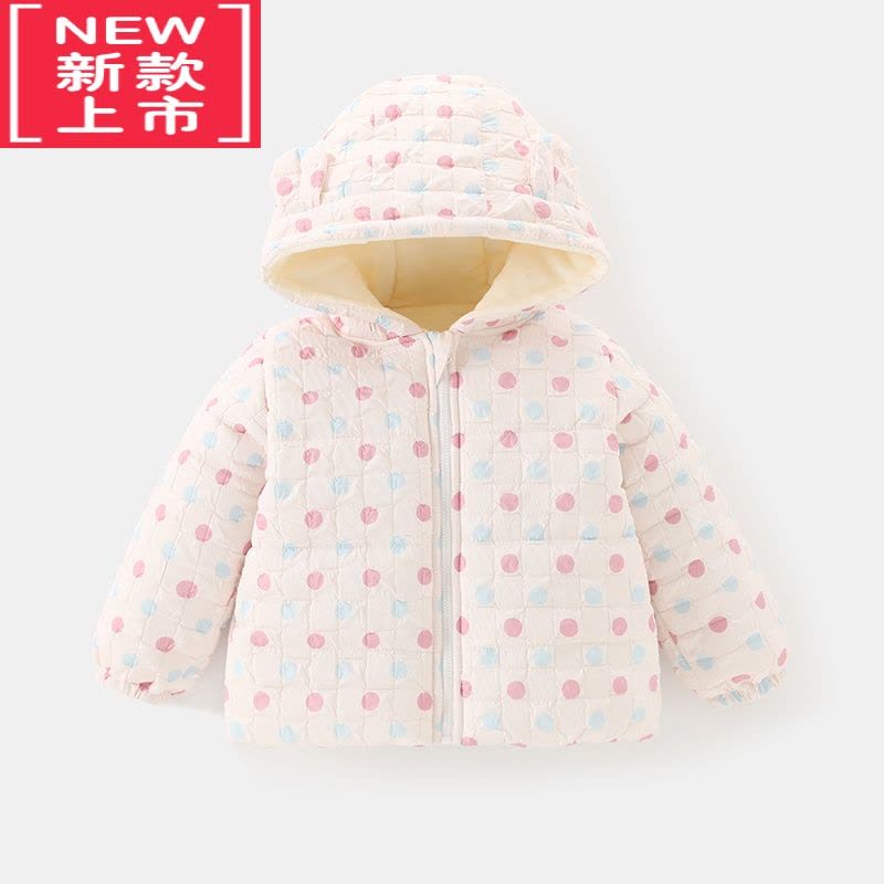 可莉允儿童棉服一岁宝宝冬装婴儿夹棉外套2022新款加绒加厚棉袄冬季保暖图片