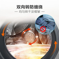 海尔（Haier）7公斤滚筒烘干衣机 即烘即穿 衣干即停 防皱免熨 家用干衣机EGDZE7F