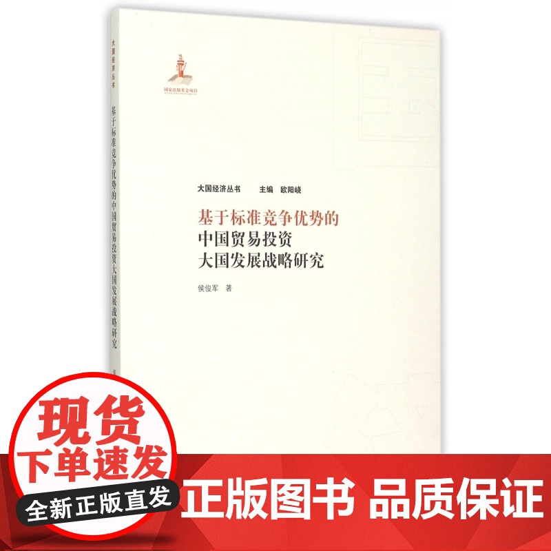 基于标准竞争优势的中国贸易投资大国发展战略研究/大国经济高清大图