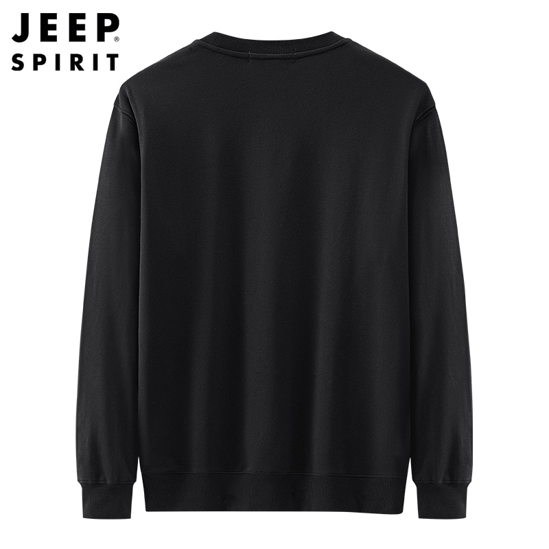 JEEP SPIRIT吉普卫衣男2021秋季新款宽松休闲圆领卫衣韩版百搭套头印花学生上衣