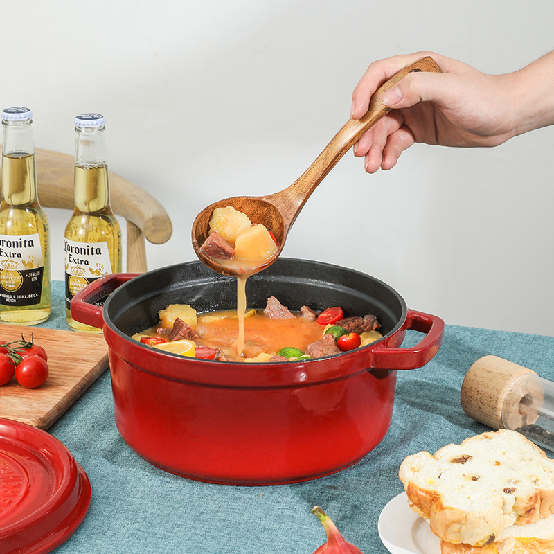 康巴赫LPB-YT22B溢彩珐琅铸铁汤锅3L