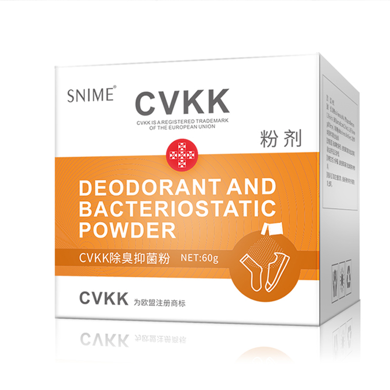 CVKK脚气除臭抑菌粉60g*3盒 脚气止痒泡脚粉真菌感染脱皮烂脚丫脚臭脚痒水泡型脚烂狼毒抑菌杀菌除水泡型足部护理用品