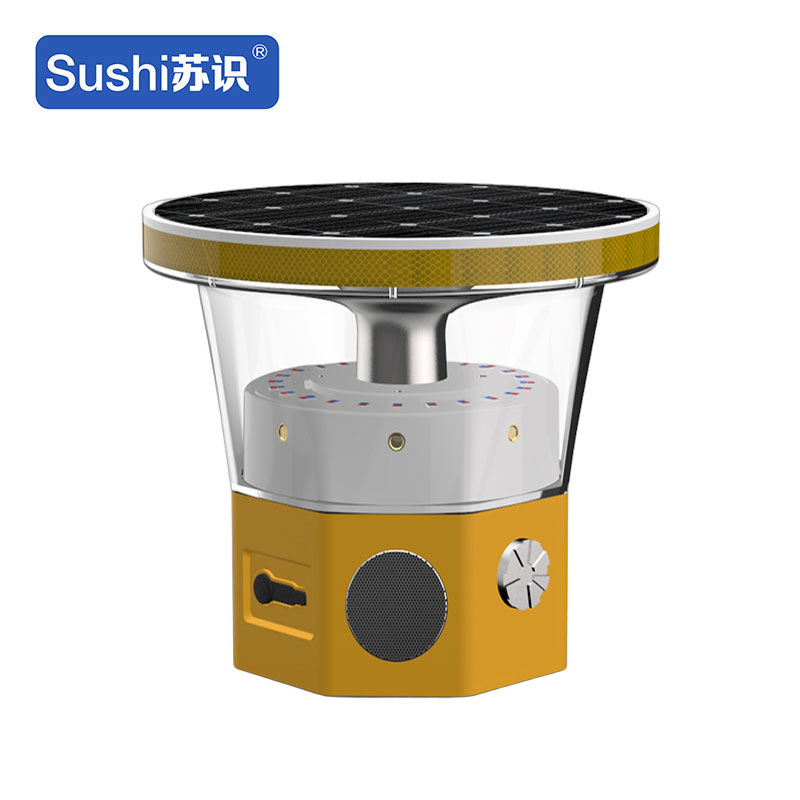 苏识 SS4878 DC3.7V 0.5W 1Hz ip66 LED太阳能智能声光警示灯 （计价单位：盏）黄色