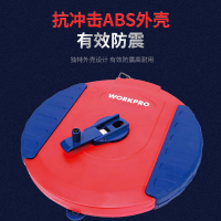 万克宝原装正品耐磨刻度清晰高精度双色盒式纤维皮尺