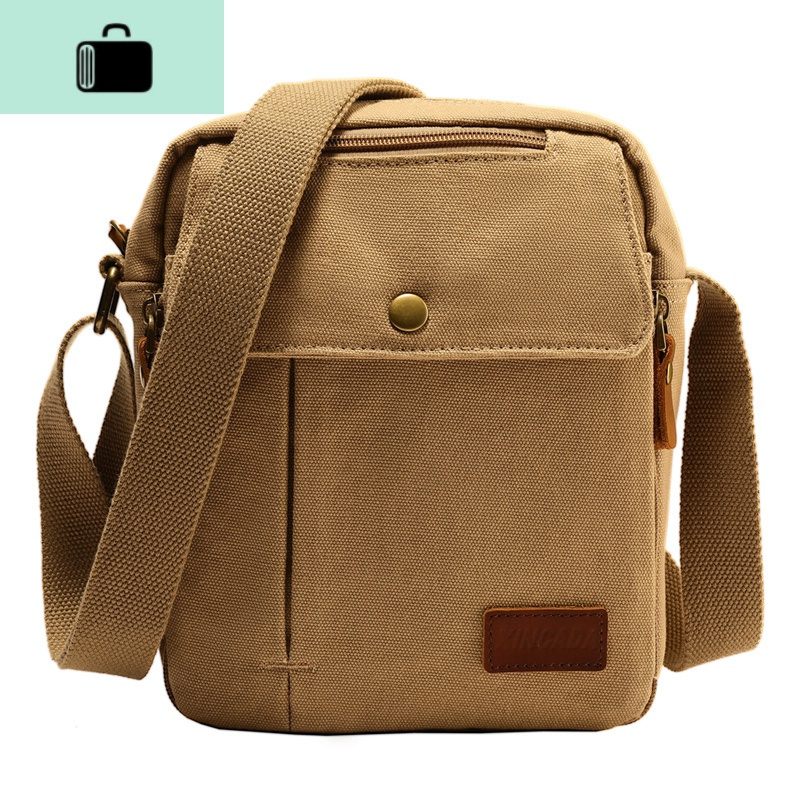 帆布包男包单肩包潮流休闲商务斜挎包多功能小背包newlake男士斜挎包