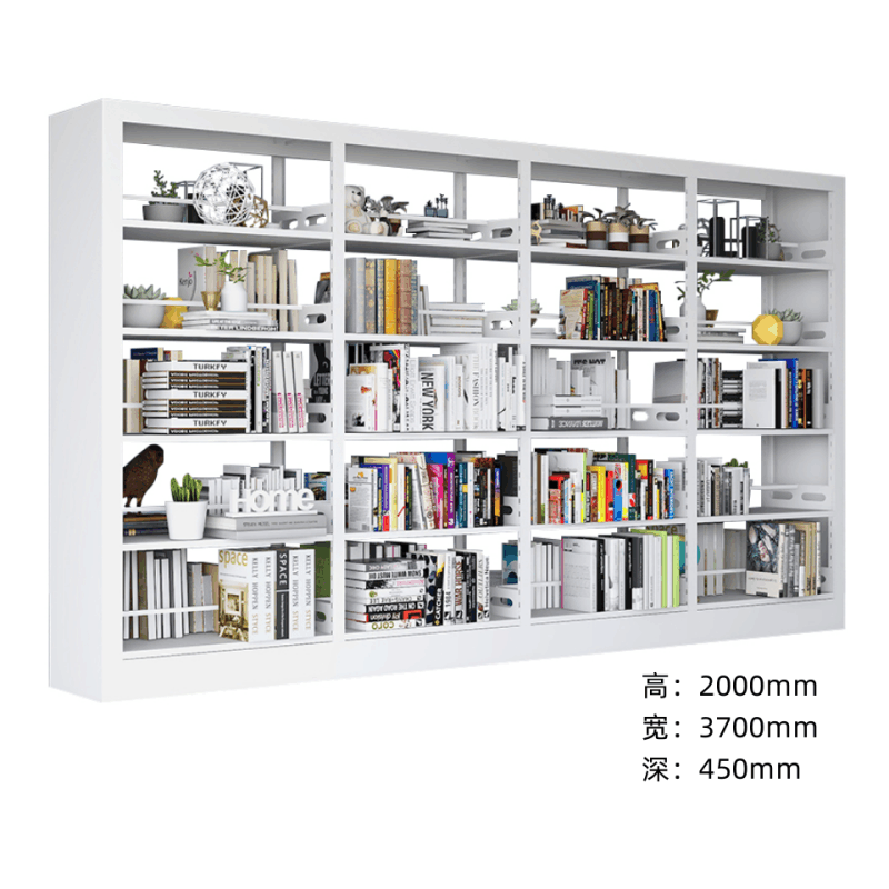 铭思达钢制书架双面1列4组5层组图片