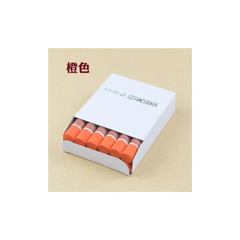 单色油性粉彩油画棒黑色油性中粗蜡笔防水不掉白色记号笔单支
