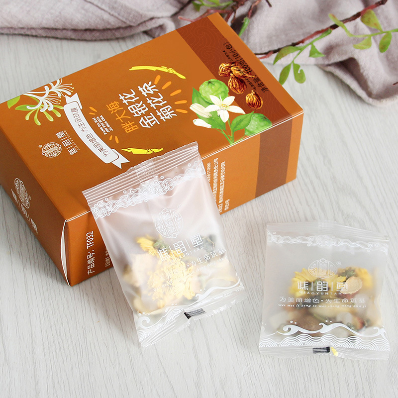 谯韵堂 胖大海金银花菊花茶100g/盒高清大图