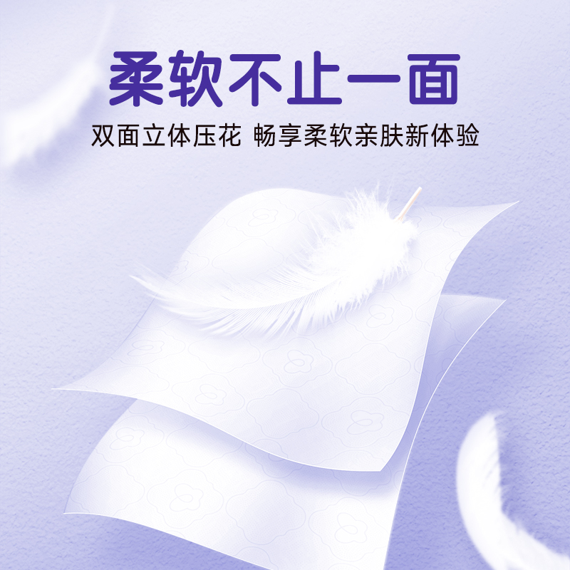 洁柔牌卫生纸(立体压花有芯)105g4层(20卷装)CJ202-20A高清大图