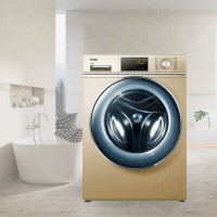 海尔（Haier） G80678BX14G滚筒洗衣机8公斤大容量超薄紫水晶直驱变频静音滚筒洗衣机下排水
