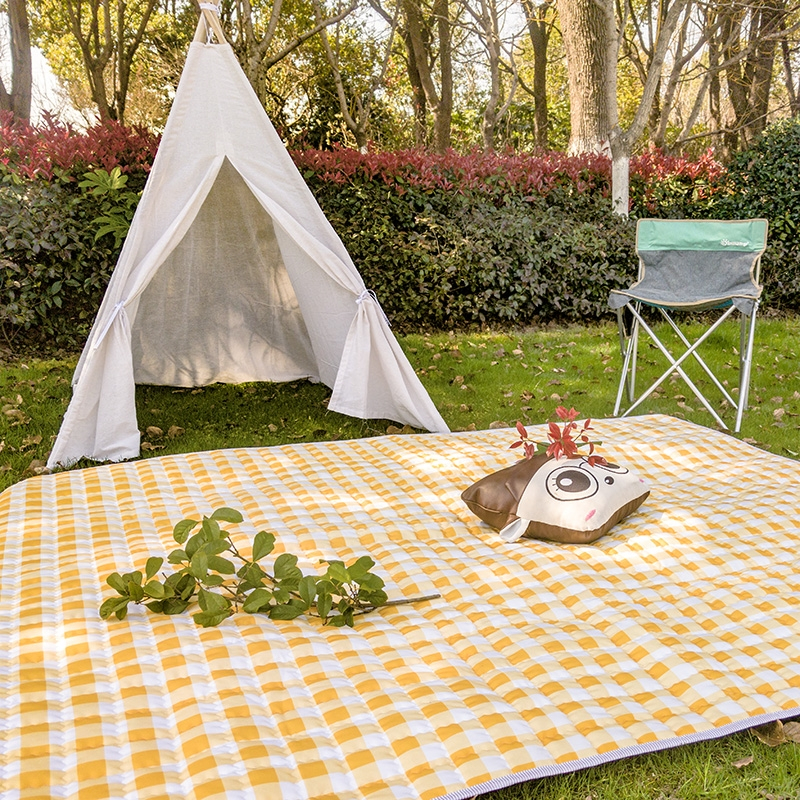ins风户外防潮野餐垫加厚超大帐篷春游垫子古达郊游露营草坪儿童防水