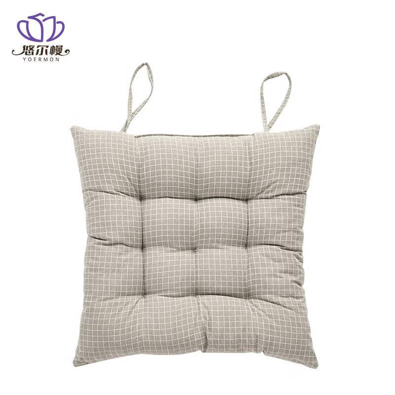悠尔幔 坐垫 日系格子 40*40cm/个