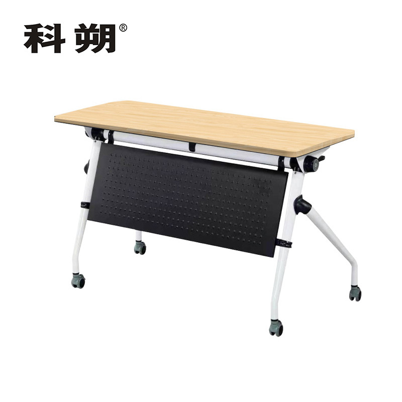 科朔 折叠桌条桌长条会议桌翻版桌会议桌1400W*500D*750H FT-0514