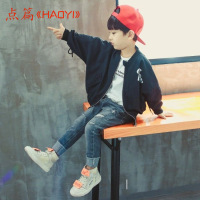 点篇(Dianpian)2018男童夹克外套中大儿童男孩春秋装韩版修身夹克110-160码