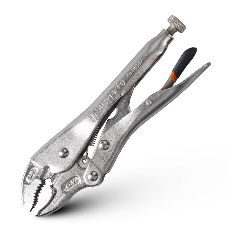 钢盾(SHEFFIELD) S048002 弧齿大力钳7英寸[家用]高清大图