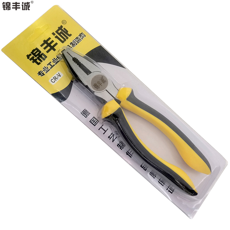 锦丰诚 工业级钢丝钳手钳子老虎钳工具钳省力钳 200mm/把高清大图