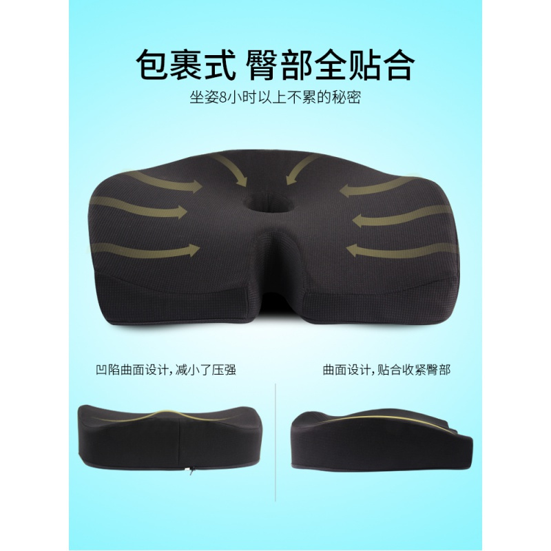 汽车增高坐垫夏季驾驶座矮个子加厚驾考防滑垫子座椅屁屁座垫单片