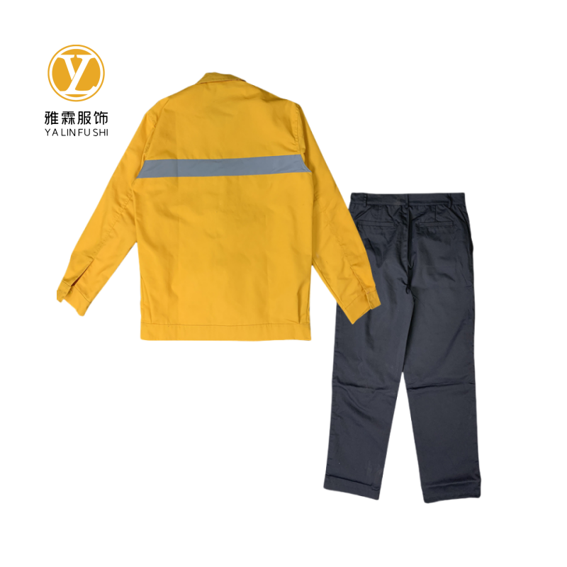 雅霖服 黄色工作服YLF-GZF0619 套高清大图