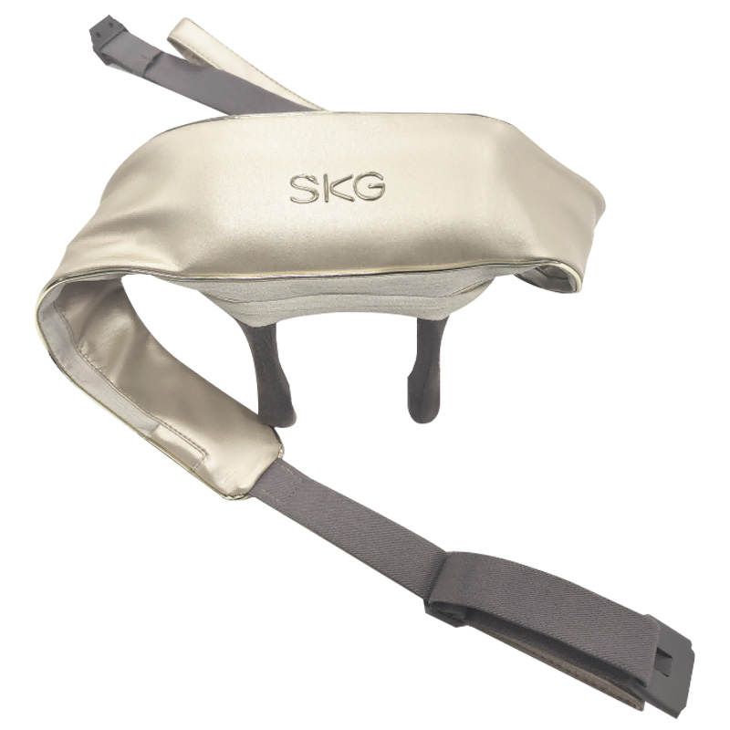 SKG颈椎按摩器蓝牙智控热敷脉冲按摩披肩香槟金H5系列1代尊享款