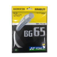 尤尼克斯YONEX羽毛球拍线BG-65耐用型直径0.7mm软性手感羽毛球线 单扎装