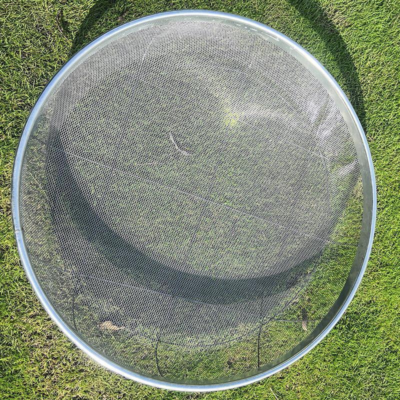 大号铁筛子特直径60铁筛子筛沙筛石子过滤筛细孔谷物土种花板栗钢