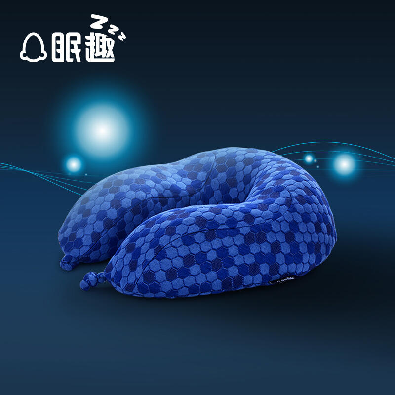 眠趣U型枕头护颈枕加强款午睡旅行枕便携飞机汽车枕记忆棉护颈枕