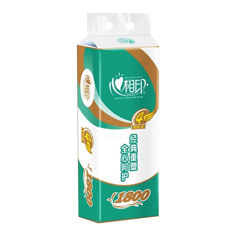 心相印卫生纸卷筒纸巾特柔3层BT810整箱1提10卷组合加厚三层高清大图