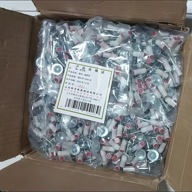 铁洋 射钉 消防钉 圆片钉42mm长 个高清大图