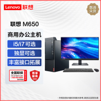 联想启天M650 商用台式机 英特尔酷睿 I5/8G/1T/23.8英寸/定制 商务办公企业解决方案网课学习家用娱乐游戏台式机电脑主机联想电脑苏宁自营