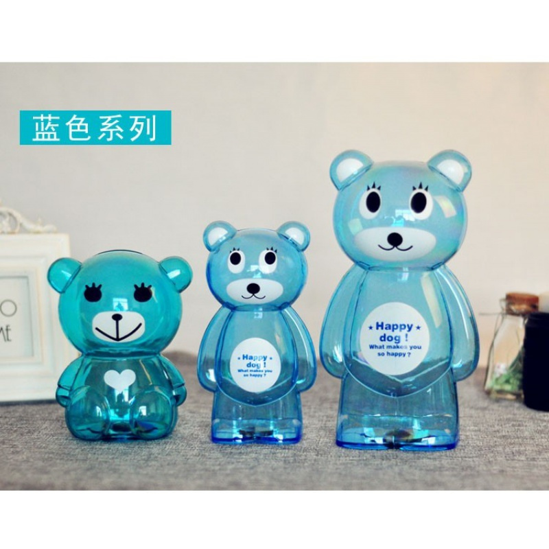 特价大号透明存钱罐狗狗储蓄罐创意可爱卡通实用六一儿童节小 小号青蛙]
