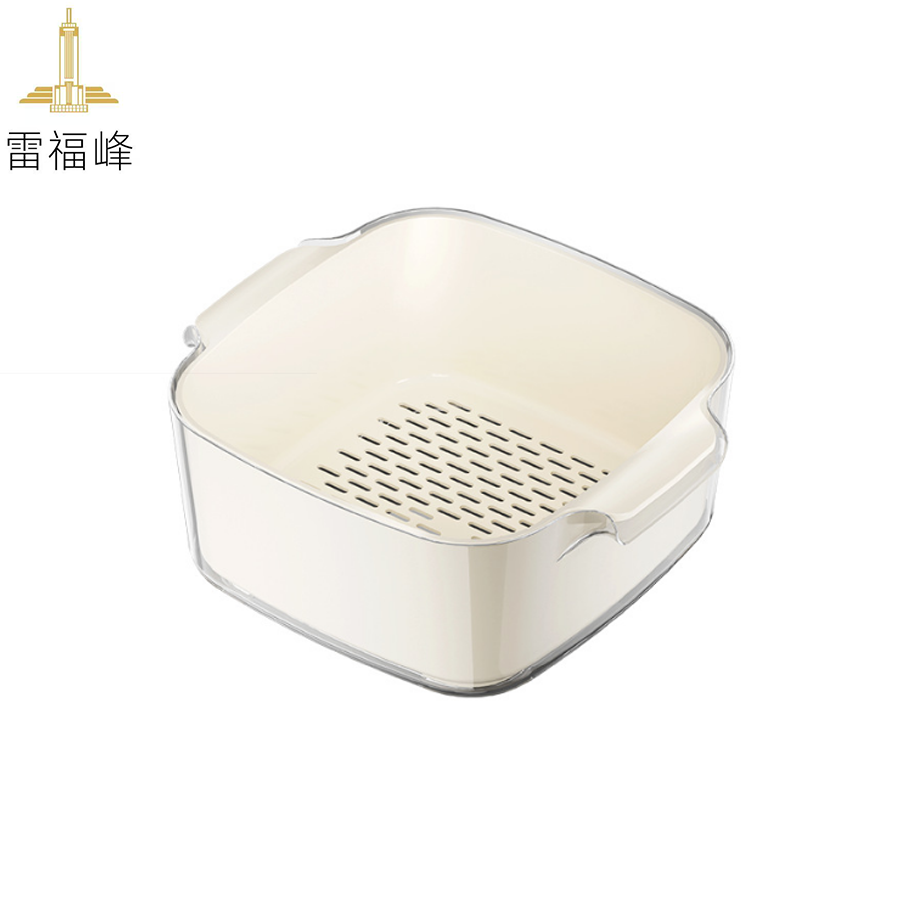 雷福峰厨房沥水篮双层洗菜盆大号/套高清大图