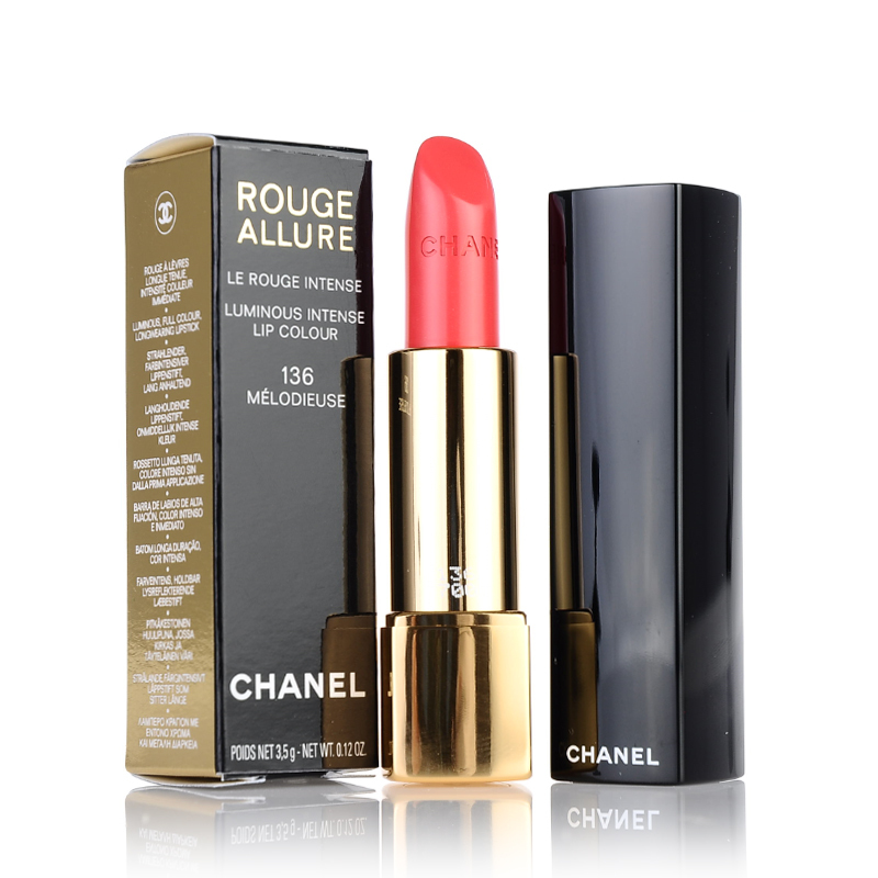 CHANEL香奈儿口红/唇膏 炫亮魅力水润系列/哑光丝绒系列保湿唇膏3.5g/支 炫亮魅力水润136#