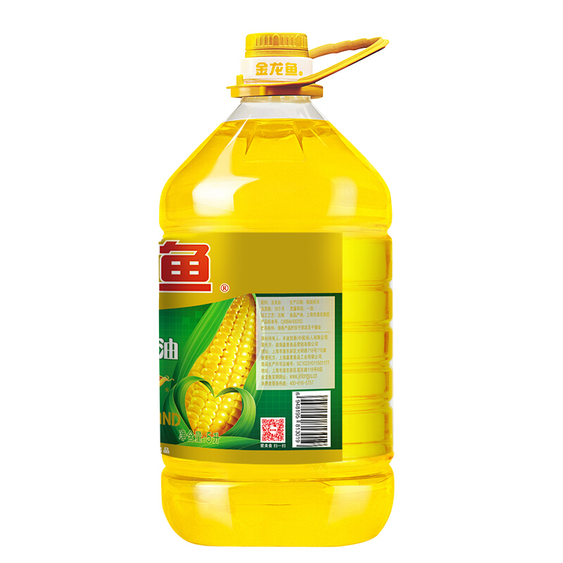 金龙鱼 食用油 非转基因 纯正玉米油5L