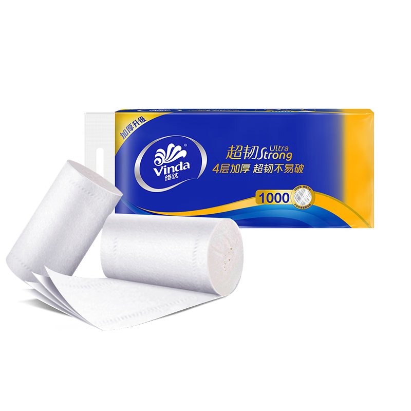 维达(Vinda)4层无芯卷纸 100g*40卷 V4407高清大图