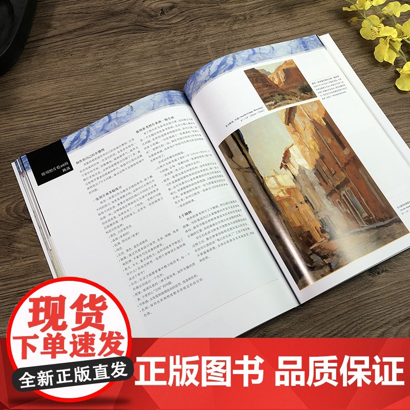 油画风景写生与创作第二版风景油画写生构图色彩光影绘画技法户外室内风景油画创作步骤示范教学 油画初学自学基础入门教程高清大图